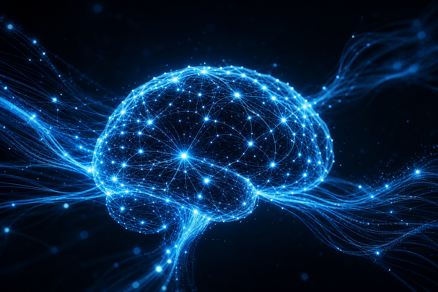 Abstract artificial intelligence concept